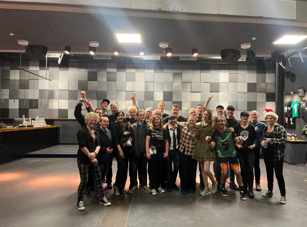 Band und Fans nach dem Irish-Christmas-Konzert